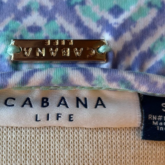 Pretty blues & white 3/4 sleeve dress / UPF 50 fabric - Picture 9 of 9